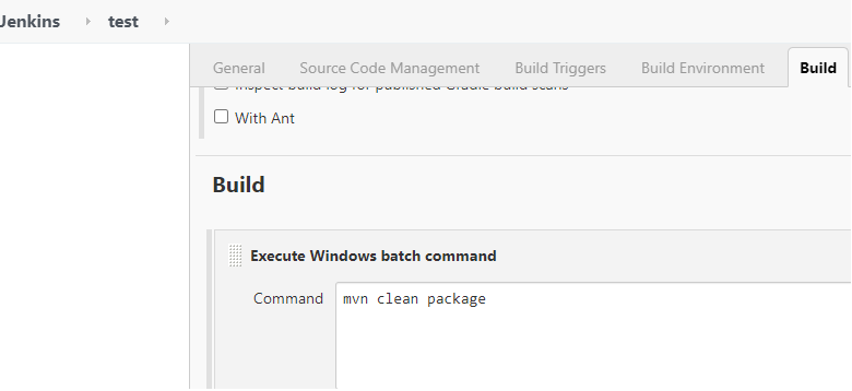 building upstream job